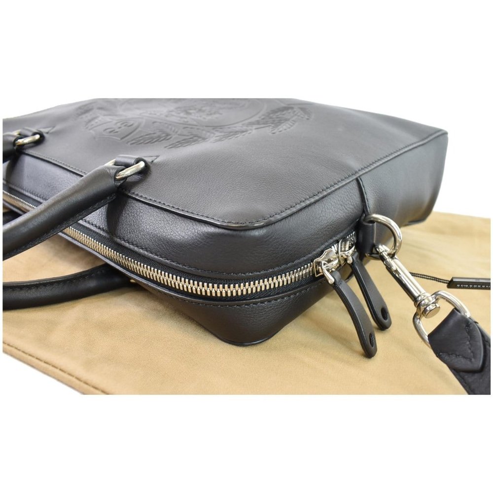 BURBERRY Ainsworth Leather Briefcase Bag Black - Picture 6 of 12